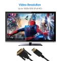 NAMUNY 2X DisplayPort (DP) to DVI Cable, Gold Plated, 6 Feet. 