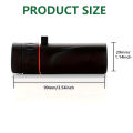 Mobile Phone Zoom Lenses Pocket Monocular Telescope for Adults, 30 x 25 HD, Waterproof, Portable Mini Monocular Telescope for Bird watching Sporting Events Hiking Camping Sightseeing 2000 X 25. 