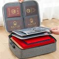 Document Storage bag   Travel Document Organizer, Document Safe Waterproof, File Organizer Bags for Men for Work, Multi-Layer Large Storage Space and Password Lock, Important Document Storage Bag. 