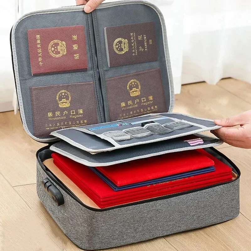 Document Storage bag Travel Document Organizer, Document Safe