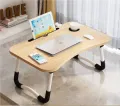 Bed top working Table (Black & Wood). 