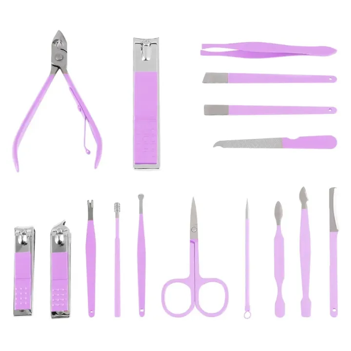 Manicure%20Sets%2016%20pcs%20Nail%20Clippers%20Professional%20Toenail%20Clippers%20Carbon%20Steel%20Nail%20Clippers%20Set%20for%20Men%20Woman%20Toe%20Nail%20Clippers%20Tools%20Grooming%20Kit%20for%20Thick%20Nails%20with%20Travel%20Leather%20Case%20-%20Image%202
