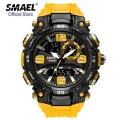 【Miga Plaza】SMAEL Top Brand Luxury Men's Sport Watches Fashion  LED Dual Display Outdoor Stopwatch Waterproof Casual Wrist Watch. 