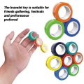 Decompression artifact Decompression Magnetic Bracelet Ring Decompression Toy Rotating Ring For Decompression Fidget Toys (Green). 