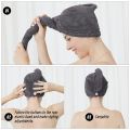 Hair Towel Wrap Absorbent Towel Hair-Drying Bathrobe Magic Hair Warp Towel Super Quick-Drying Microfiber Bath Towel Hair Dry Cap Salon Towel. 