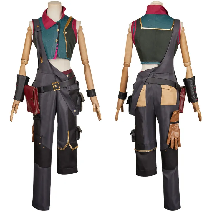 Arcane%20Jinx%20Cosplay%20Tight%20Tattoo%20Shirt%20Costume%20for%20Women%20Clothes%20Game%20Disguise%20Jinx%20Roleplay%20Outfits%20Halloween%20Carnival%20Suit%20-%20Image%203