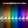 USB LED Neon Strip Lights – LQHZMYY RGB Mood Lighting with 24-Key Touch Remote, IP65 Waterproof, Adjustable Brightness for Events & Interior Decor. 