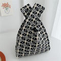 Bowknot Love Girl Student Clash Color Original Design Shoulder Handbag Handbag Knitted Bag. 