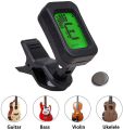 Guitar Tuner Clip on Digital Electronic Tuner for Guitar, Bass, Ukulele, Violin, Mandolin, Banjo Acoustics Calibration Tuner. 