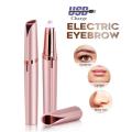 USB led light in build RECHARGEABLE flawless or flawlbss eye brows flet electric finishing touch brow remover hair trimmer eyebrows built in for added visibility. 