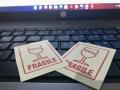 50 Fragile Stickers for Sensitive Packaging Glass Safe Package & Daraz Package Safe. 