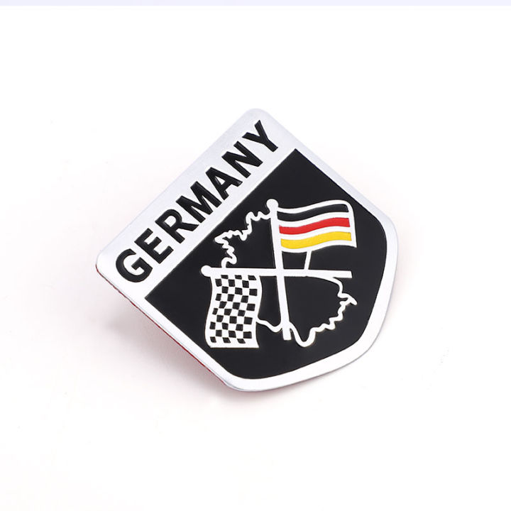 【beauty code】3D Germany Flag Aluminum Stickers Decals German Flag ...