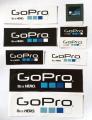 GoPro Sticker Set with 9 different stickers. 