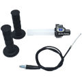 Motorcycle Grips With 14 Quick Turn Throttle Settle 1200MM Throttle Cable For PRO TAPER Handlebar Dirt Pit Bike Motocross Parts. 