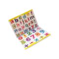 PLUSPOINT Wooden Educational Puzzles ABC + 123, Wooden Alphabet Number Shape Puzzles Toddler Learning. 