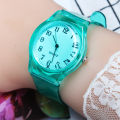 【New design】2023 Casual Fashion Women Lady Silicone Jelly Quartz Watch Women Lovely Wristwatch Transparent Summer Candy Color Student Clock. 