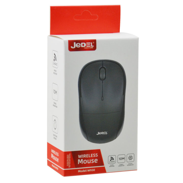 JEDEL Wireless Mouse W930 micro reciever Stable operation optical technology