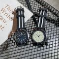 American Retro Large Dial Silicone Watch High Street Hip Hop hiphop Handsome and Cool Teen High School Student. 