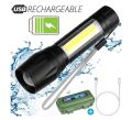 Rechargeable Mini LED Torch Flashlight. 