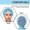 Disposable Surgical Hair Caps / Hair Nets Elastic Hat/ Stretchable Blue Bouffant Caps(10 Pcs). 