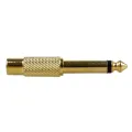 Mono 6.35mm Male to RCA Female Audio Mixer Adapter TS 1/4inch Plug to RCA Jack AV Audio Connector Converter Gold/Silver. 