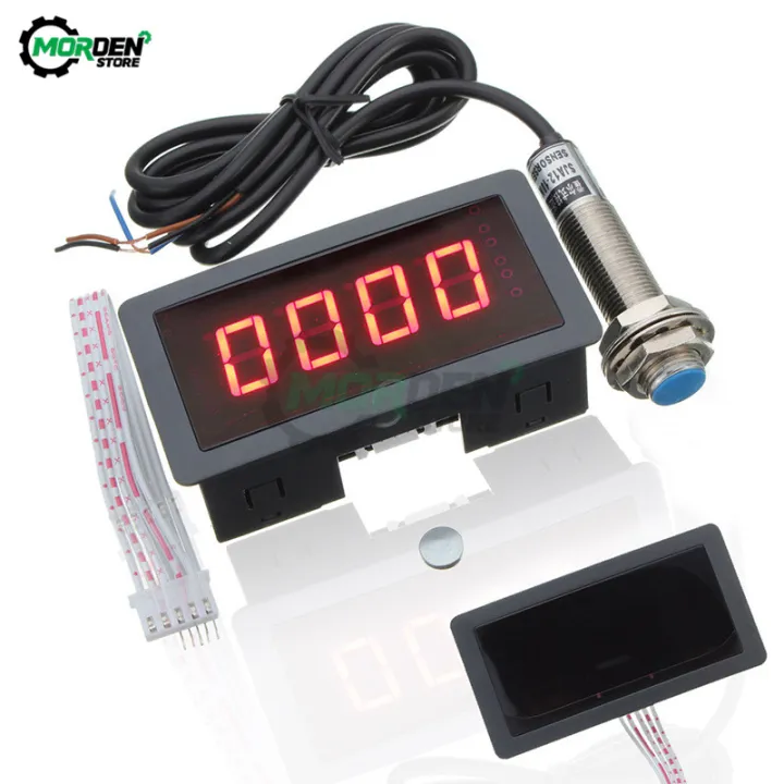 【InnovateWorld】5.6 Inch 4 Digital LED Display Tachometer RPM Speed ...