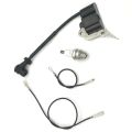 OUMERY Ignition Coil Module Spark Plug FIT for CHINESE CHAINSAW 2500 25CC ZENOAH G2500 LAWNFLITE Parts. 