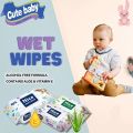 Nice and Clean Baby Wet Wipes Bundle Pack of 04 × 80 pcs (320 Sheet of Wipes). 