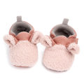 Cartoon Bear Baby Shoes - Warm Winter Velvet Shoes. 