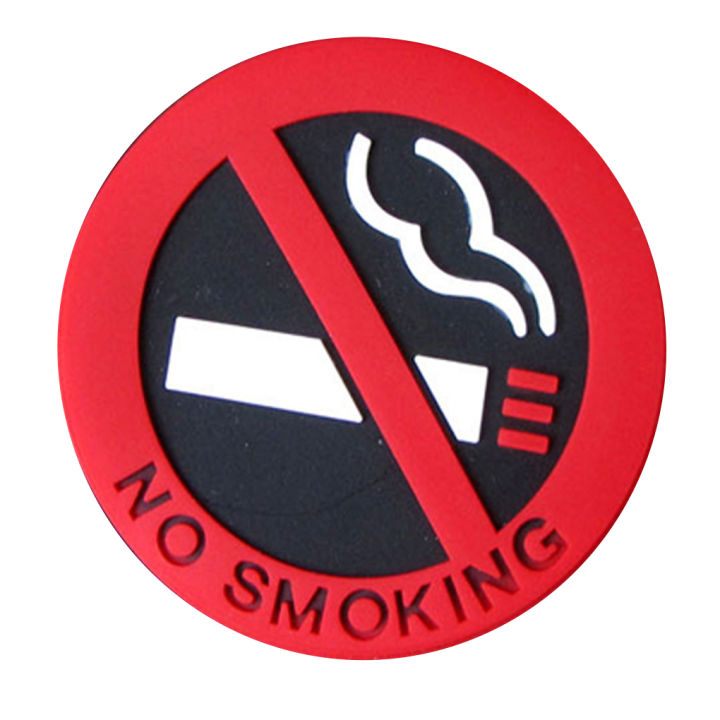 1pc Self Adhesive No Sign Logo Car Sticker Station Vehicle Sign Pvc ...