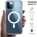 Clear Macsafe Magnetic Case For iPhone 16 15 14 13 12 Mini 11 Pro Max SE 2022 2020 8 XR XS X Magsafe Case Transparent Back Cover. 