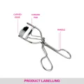 Fully Eyelashes Curler Eyelashes Curling Machine For Women And Girls Easy To Use At Home And Parlor Black Steel 10 Gram Pack Of 1. 