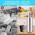 750Ml Large Capacity Stainless Steel Sports Bottle Leakproof Metal Water Bottle Environmental Water Bottle. 