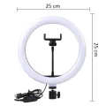 10 inch selfie Ring Light With 7ft Stand Tripod For YouTube, Online Classes, TikTok & Photography. 