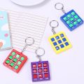 OX Chess Key Chain Cute Game Children Educational Toy Pendant Keychains Student Puzzle Decompression Keyring. 