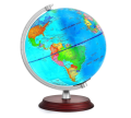 World Globe for Kids Learning, Educational 360' Rotating World Map Decorative Earth Children/ Globe for Classroom. 