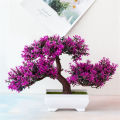 Artificial Plastic Plants Bonsai Small Tree Pot Fake Plant Potted Flower Home Room Table Decoration Garden Arrangement Ornaments. 