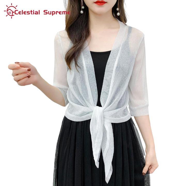 Jacket Cardigan Anti-UV Elegant Fashion Outdoor Thin Sunscreen Thin Jacket