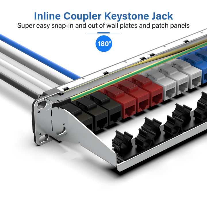 AMPCOM%20Keystone%20Coupler%20Jack%20,CAT6%20/CAT6A%20RJ45%20Inline%20Coupler%20Keystone%20Jack,%20RJ45%20CAT6%20Straight-Through%20Keystone%20Module%20Adapter%20Couplers%20For%20Wall%20Plate%20-%20Image%207