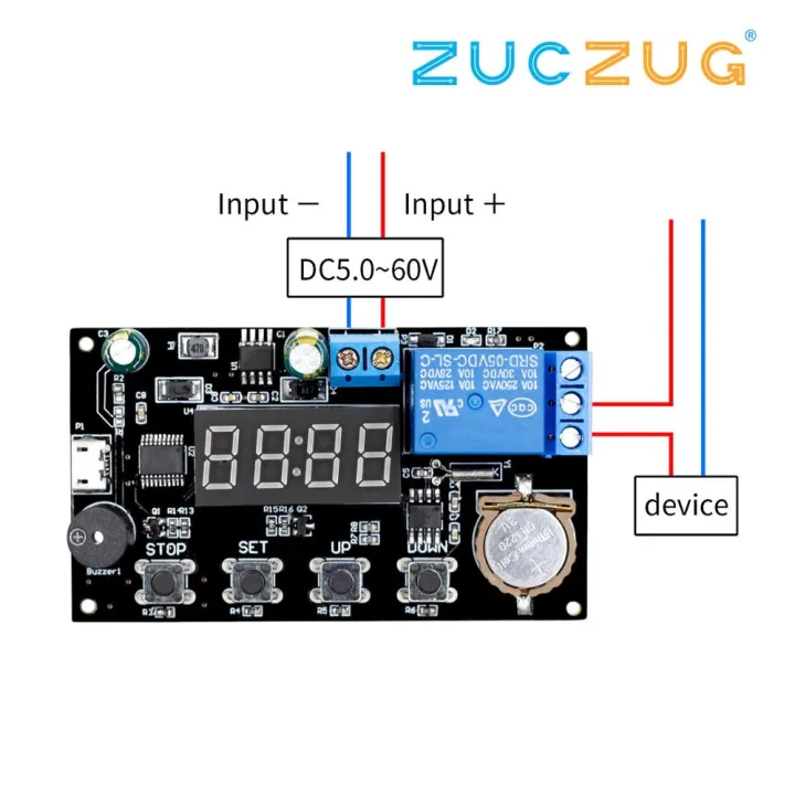【VA VA VOOM】DC 5V Real time Timing Timer Relay Module Switch Control ...