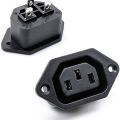 IEC-320 C13 Female PCB Mount Panel Power Socket. 