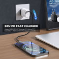TOPK B210P Mini 20W Fast Charging Charger PD 2.0 USB EU/US Port Charger for Samsung AFC HUAWEI FCP HUAWEI SCP. 