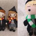 Crochet Wool Couple Doll Harry Potter Harry Potter Ron Creative DolldiyHandmade Material Kit Cotton. 