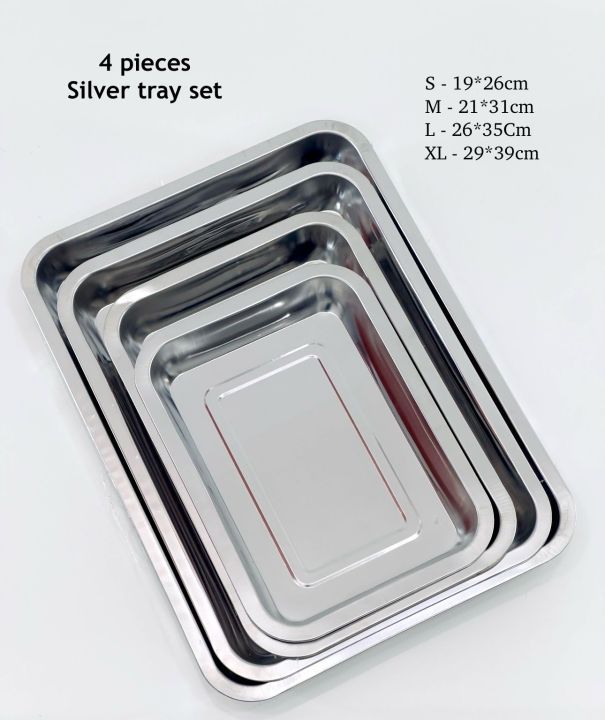 Stainless%20Steel%20Cake%20Tray%20/%20Dessert%20Tray%20Multipurpose%20Pans%20-%20Image%202