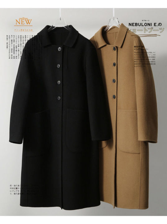 Yfashion%20Women%20Cotton%20Pea%20Coat%20Fashion%20Solid%20Color%20Long%20Sleeves%20Mid-length%20Wool%20Coat%20With%20Pockets%20Winter%20Loose%20Casual%20Jacket%20-%20Image%206