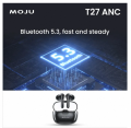 Moju T27 Bluetooth warble Wireless earbuds, Premium Quality Gaming Headphones, Mini Wireless Earphone Headset Microphone android and ios Bluetooth ear buds. 