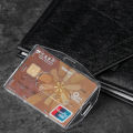 【ZOSR】WUXU 1pc Hard Plastic Unisex  Business Case Multi-use Protector Cover Badge Name Card Work Card Holders Card Sleeve  Pouch. 