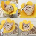 Portable Flower Shaped Dog Protective Collar Adjustable After Surgery Cat Elizabethan Collar Anti-Bite Wound Healing Pet Accessories Cat. 