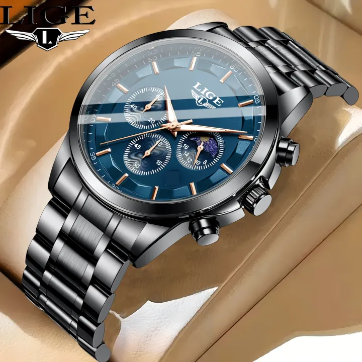 Professional%20Office%20Wear%20Rich%20Look%20Stainless%20Steel%20Watch%20For%20Man%20-%20Luxury%20Quartz%20Analog%20Business%20Chain%20Metered%20Dial%20Casual%20Wrist%20Watches%20For%20Men%20Boys%20Gents%20Black%20White%20Blue%20TM%20-%20Image%202