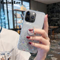 For Redmi 12 Case Shiny Ring Glitter Soft Transparent Holder Stand Back Cover with ring Stars Moon Girls Cover For Xiaomi Redmi 12 Back Cover Phone Cases. 